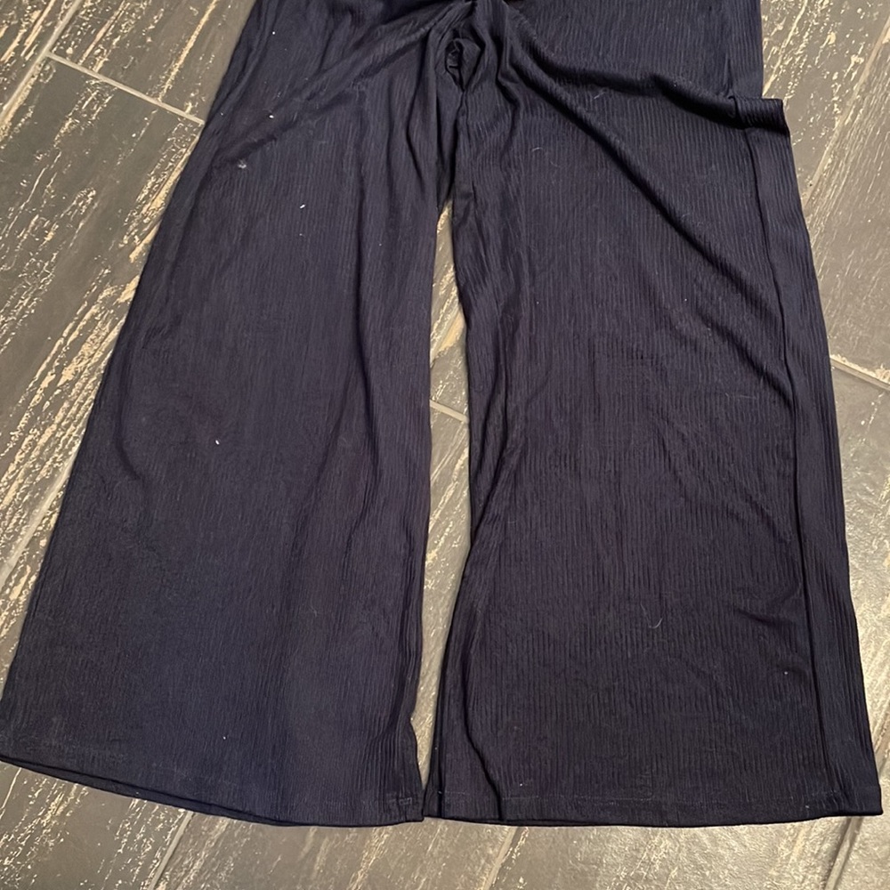 Navy Button Jumpsuit - Picture 2 of 2